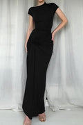 Twist Front Bodycon Maxi Dress