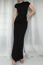 Twist Front Bodycon Maxi Dress