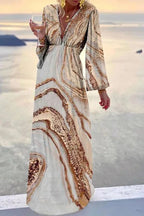 Nerea Exclusive Check Out the Marble Print Party/vacation Dress From Her Stories Boutique Collection