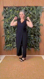 casual v neck cross strap jumpsuit