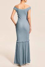 Sexy V-Neck Backless Fitted Knit Sweater Dress