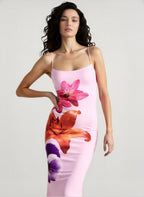 Floral Print Cami Slim Vacation Dress