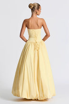 Solid Color Tie Front Bodycon Prom Dress