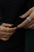 Manual Craft Exaggerated Titanium Steel Ring