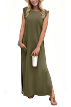 Women's Casual Loose Split Wrinkle-Free Maxi Dress