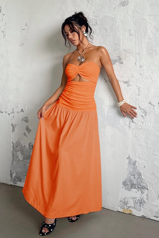 CutOut Strapless Birthday Dress