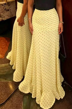 High Waist Polka Dot Hip Long Skirt