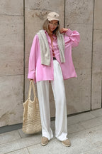 Versatile Collared Tie Blouse