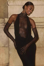 Sexy Cut Out Bodycon Maxi Dress