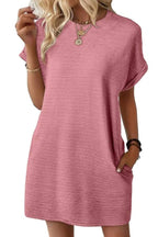 Women's Lightweight Summer T-shirt Dress with Pockets