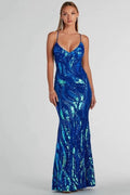 Elegant Sequin Party Formal Evening Sequin Dress