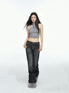 Cross Neck Crop Top