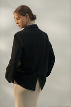 Vintage Inspired Solid Notch Lapel Blazer