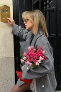 Grey Wool Blazer Jacket