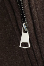Oversized Zip Wool Jacket