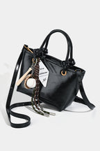 Maillard Red Fashion Bucket Shoulder Crossbody Handheld Bag