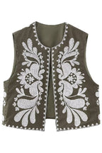 Sleeveless Embroidered Jacket