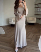 Gertrudis Boutique Dress with Long Sleeves Statement Occasion Edit