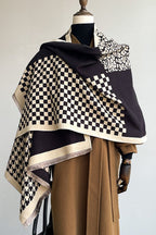 Checkered Plush Scarf