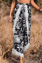 Loose Print Fashion Casual Lace Pants
