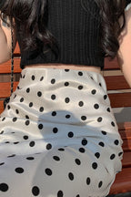 HighWaist Polka Dot Fish Tail Skirt