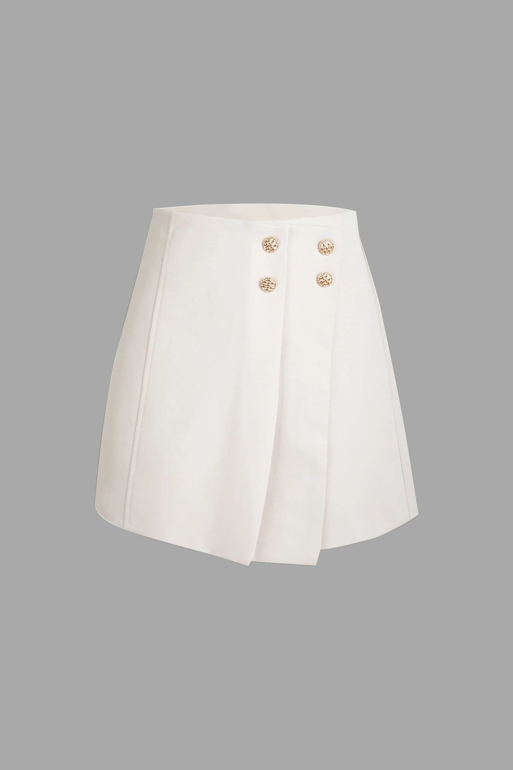 Brystol Beige Asymmetrical Skirt