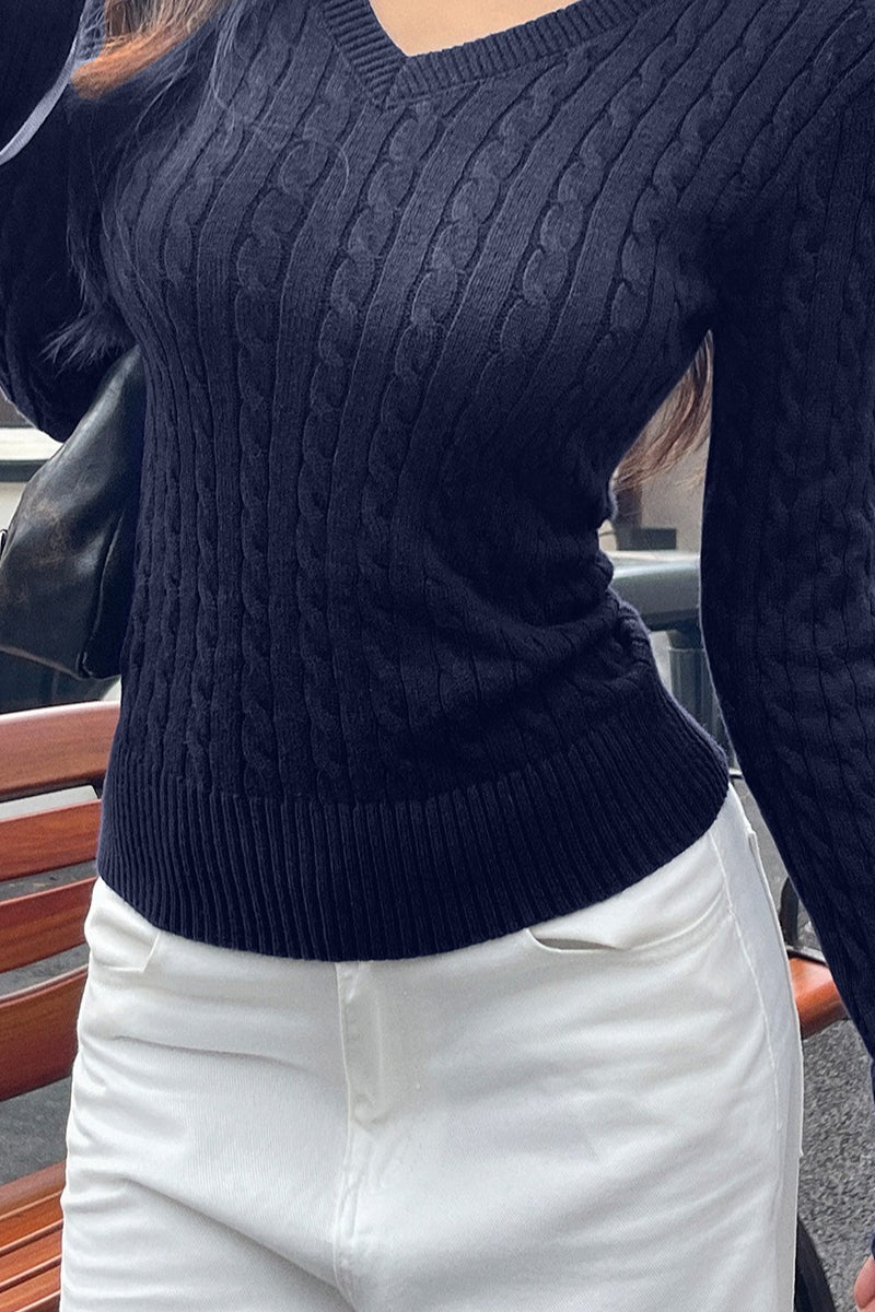 Sexy Knit Long Sleeve Slim Base Layer