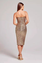 V Neck Bodycon Slip Dress