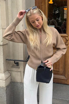 Slim Fit Knit Zip Cardigan
