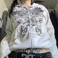 Vintage Graphic Goth Hoodie