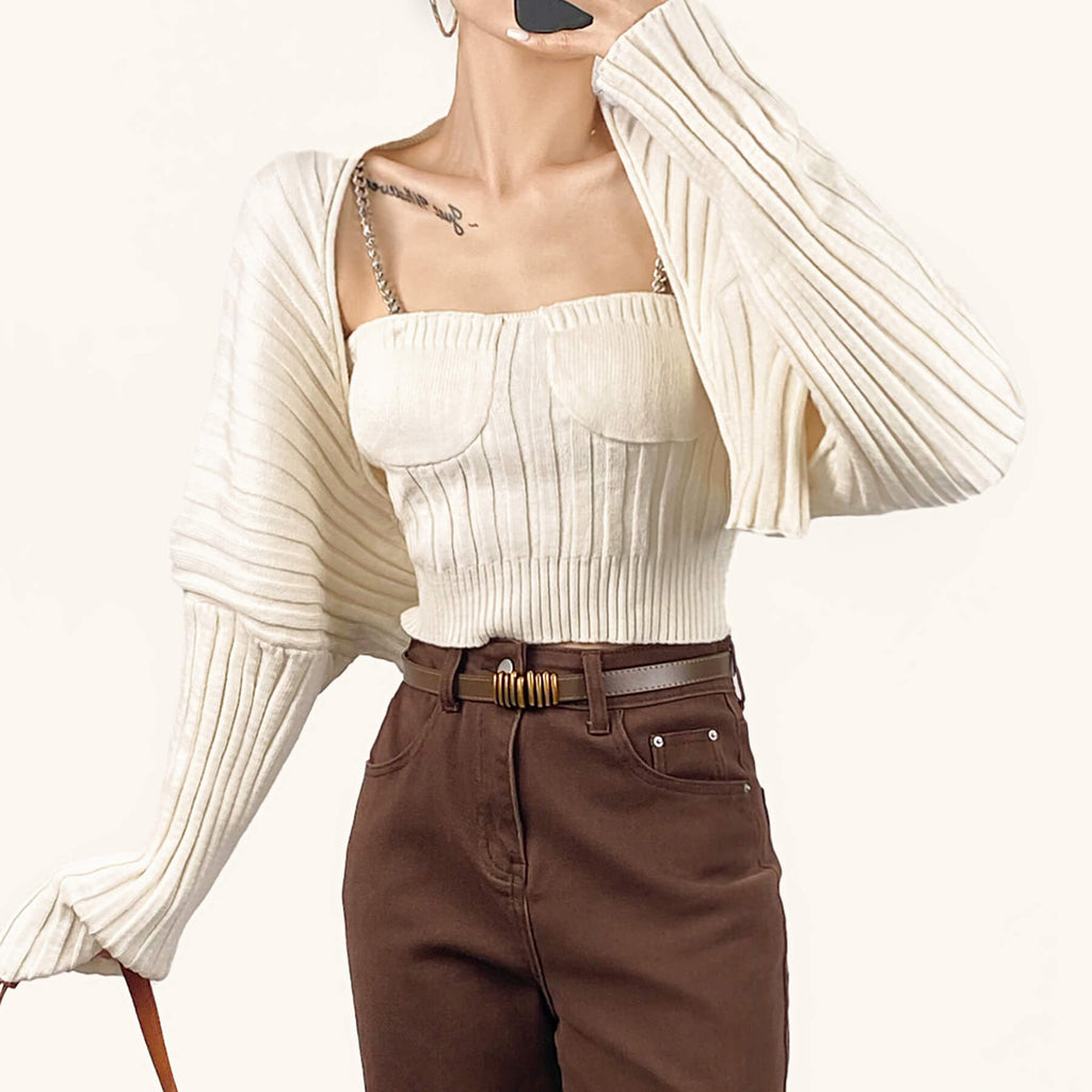 Fatimah White Knit Set