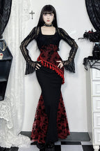 Tassel Lace Strap Gothic Dress