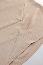Long Sleeve Waist Irregular Pleated Bodycon Mini Dress