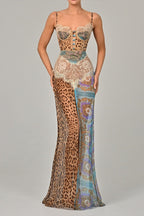 Chiffon Strapless Slip Dress