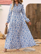 Daisy Floral Long Sleeve Maxi Dress