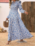 Daisy Floral Long Sleeve Maxi Dress