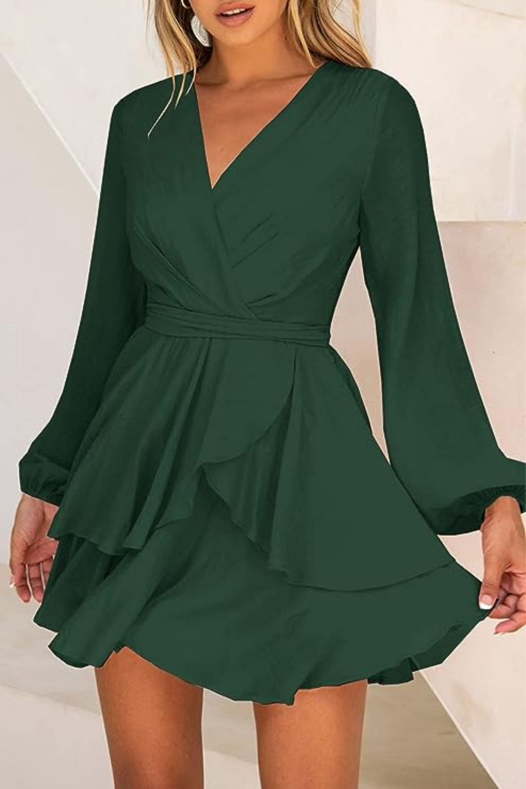 Sara Elevated Summer Wrap Dress Mini Designer Edit