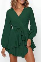 Sara Elevated Summer Wrap Dress Mini Designer Edit