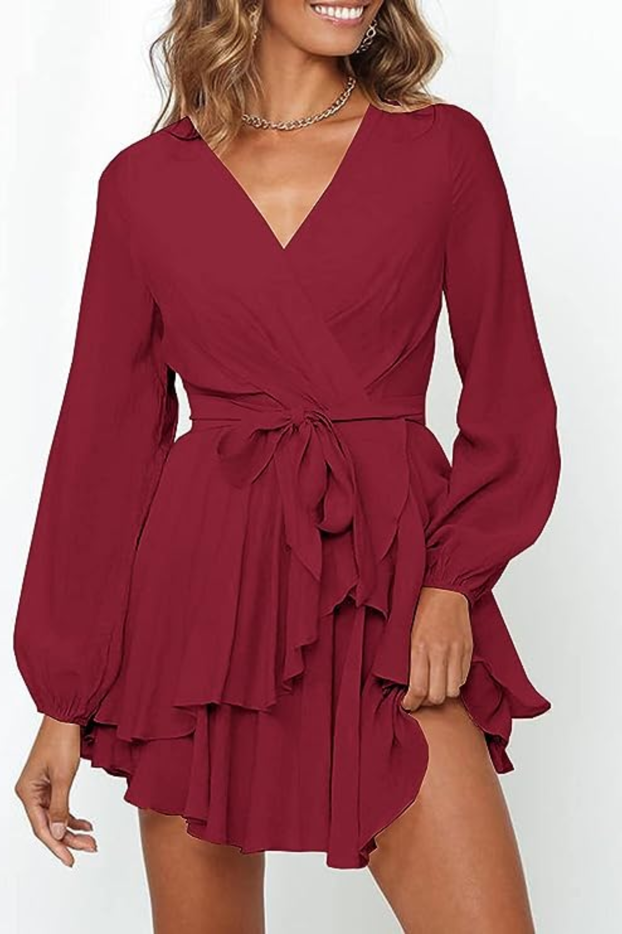 Natalia Exclusive Summer Wrap Mini Dress Boutique Collection