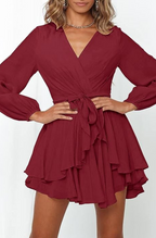 Natalia Exclusive Summer Wrap Mini Dress Boutique Collection