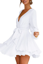 Natalia Exclusive Summer Wrap Mini Dress Boutique Collection