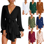 Sara Elevated Summer Wrap Dress Mini Designer Edit