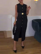 Daphne Sleeveless Midi Dress