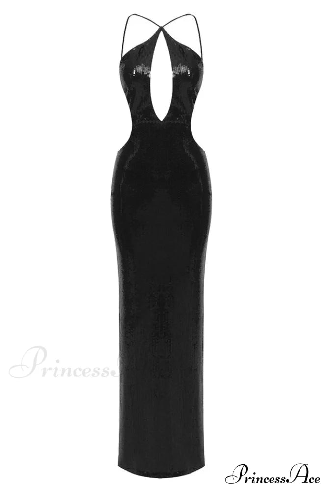 Darcy Backless Stylish Cutout Sequin Dress