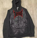 Dark Alphabet Graphic Pullover Hoodie