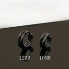 Dark Black Skull Awl Rock Declaration Earring