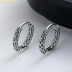 Dark Black Skull Awl Rock Declaration Earring