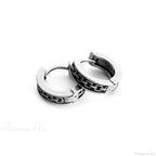 Dark Black Skull Awl Rock Declaration Earring