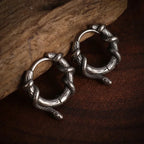 Dark Black Skull Awl Rock Declaration Earring