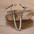 Dark Black Skull Awl Rock Declaration Earring